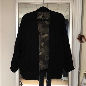 Kendall & Kylie x PacSun Reversible Bomber Jacket.